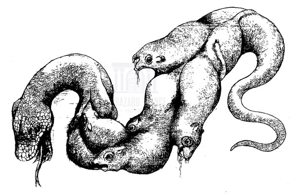 Fusion d'un serpent et de rats